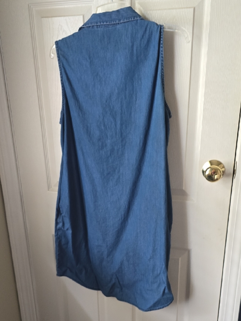 St. John's Bay Sleeveless Chambray Tunic Dress - Blue - Picture 3 of 3